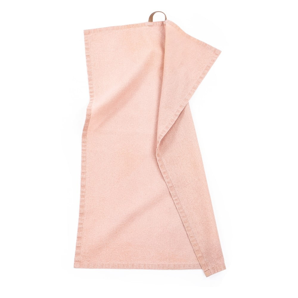 Zestaw 3 różowych bawełnianych ścierek kuchennych Tiseco Home Studio, 70x50 cm