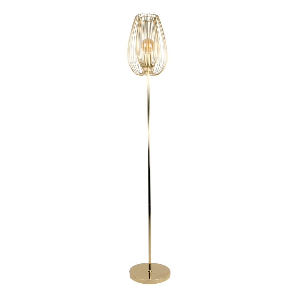 Lampa stojąca w kolorze złota Leitmotiv Lucid, wys. 150 cm