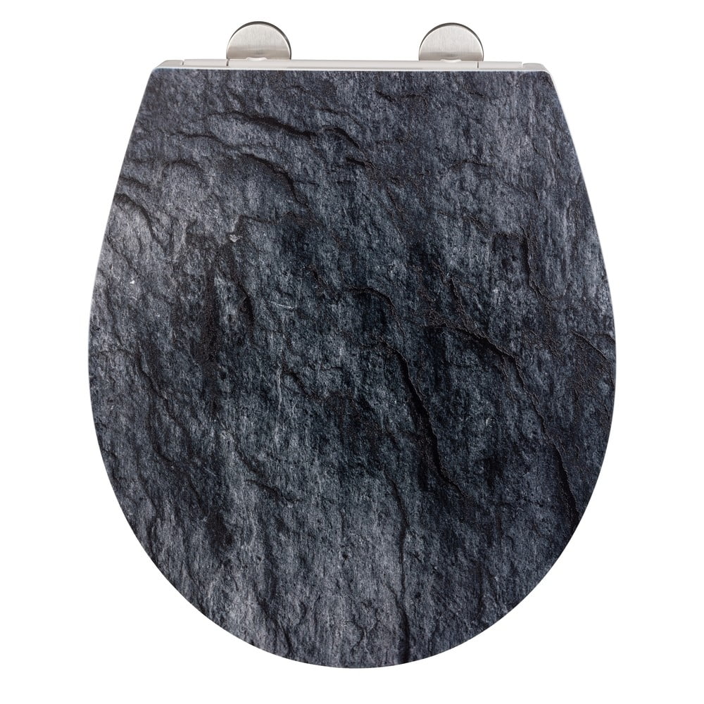 Deska sedesowa z automatycznym zamykaniem 37,5 x 44,5 cm Slate – Wenko