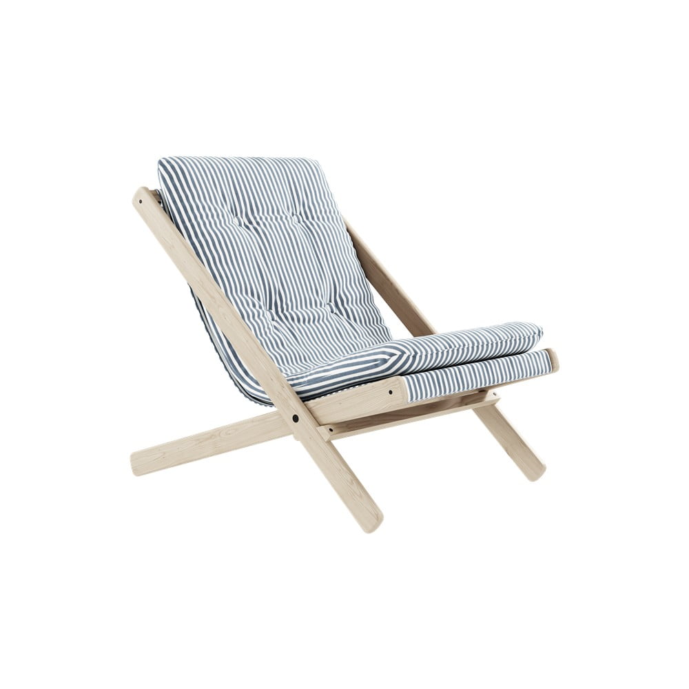Fotel rozkładany Karup Design Boogie Raw/Beach Blue