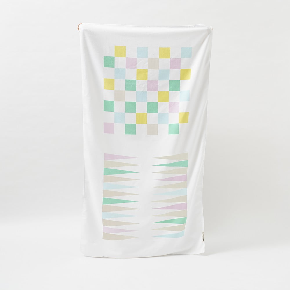 Bawełniany ręcznik plażowy Sunnylife Summer Games, 160x90 cm