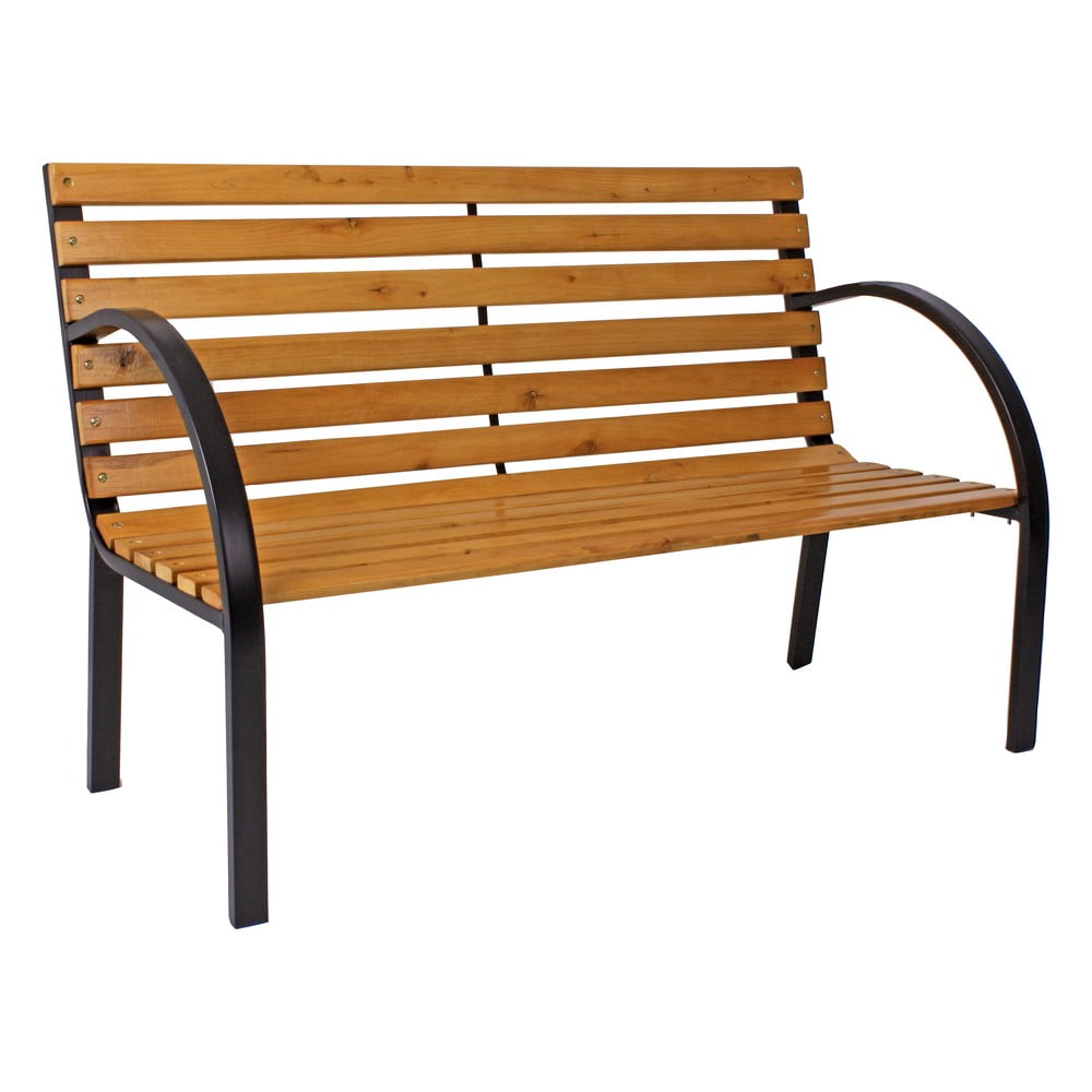 Drewniana ławka ogrodowa ze stalową konstrukcją Garden Pleasure Bellevue