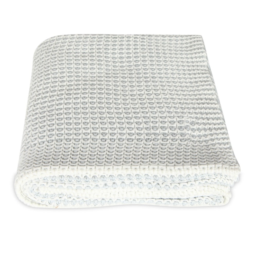 Jasnoszary bawełniany koc dziecięcy Homemania Decor Lucky 90x90 cm