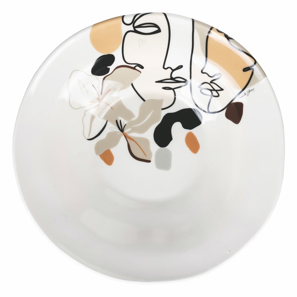 Ceramiczna misa sałatkowa Villa d'Este Face to Grey, ø 39 cm