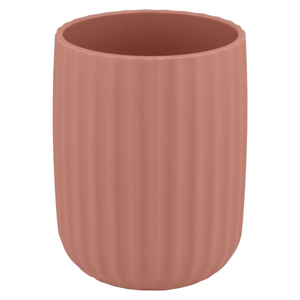 Pomarańczowy plastikowy kubek na szczoteczki do zębów Agropoli – Wenko