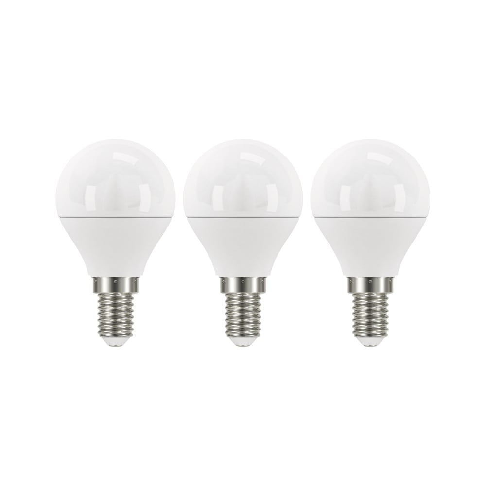 Zestaw 3 żarówek LED EMOS Classic Mini Globe Neutral White, 6W E14