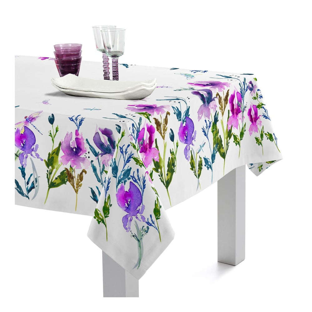 Bawełniany obrus Happy Friday Basic Midnight Iris, 250x150 cm