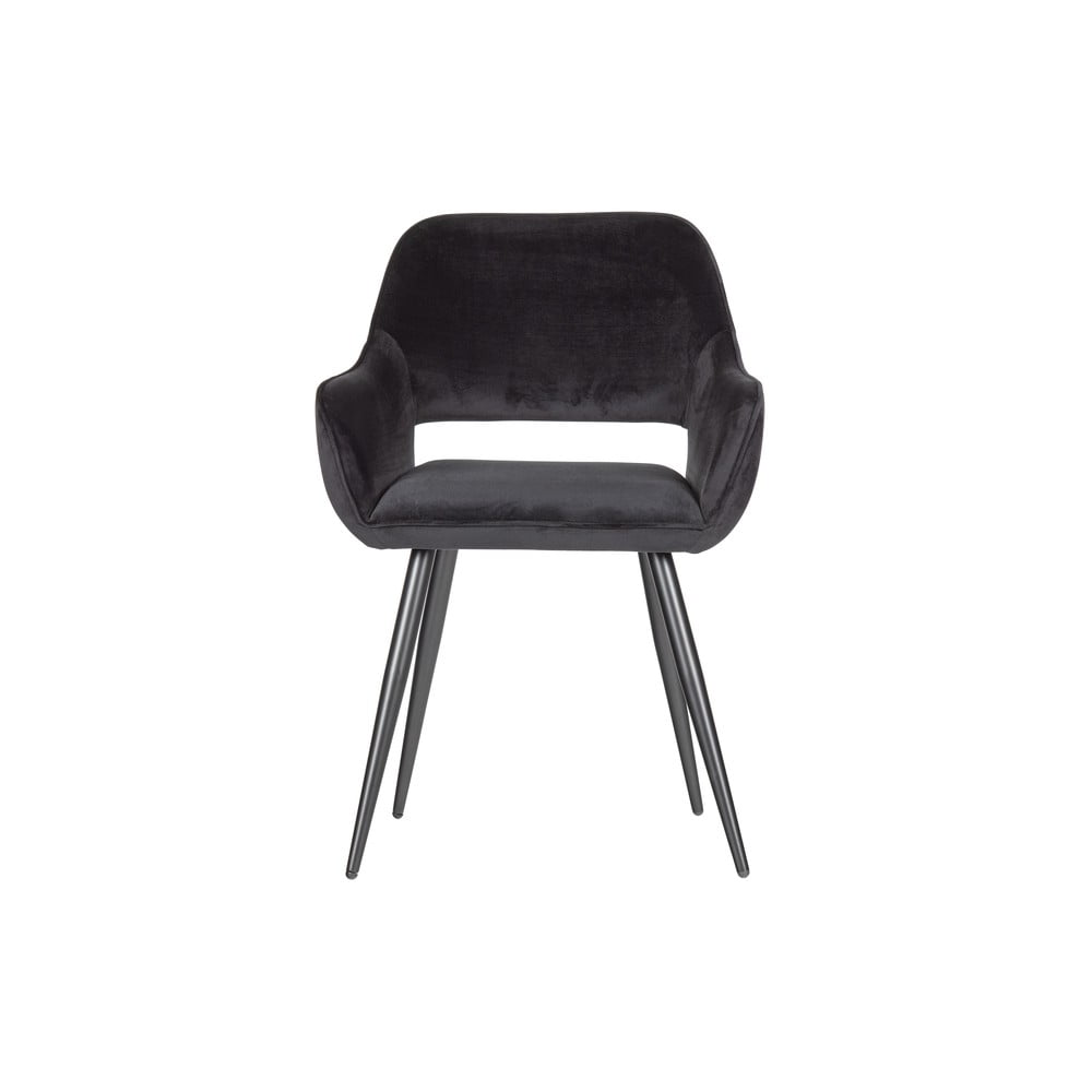 Zestaw 2 czarnych krzeseł WOOOD Jelle