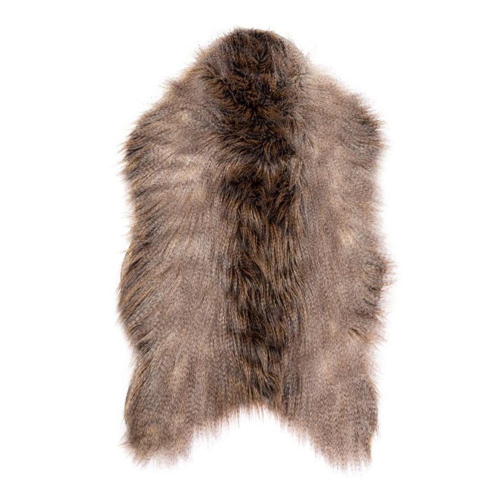 Ciemnobrązowa sztuczna skóra Tiseco Home Studio Fox, 50x80 cm