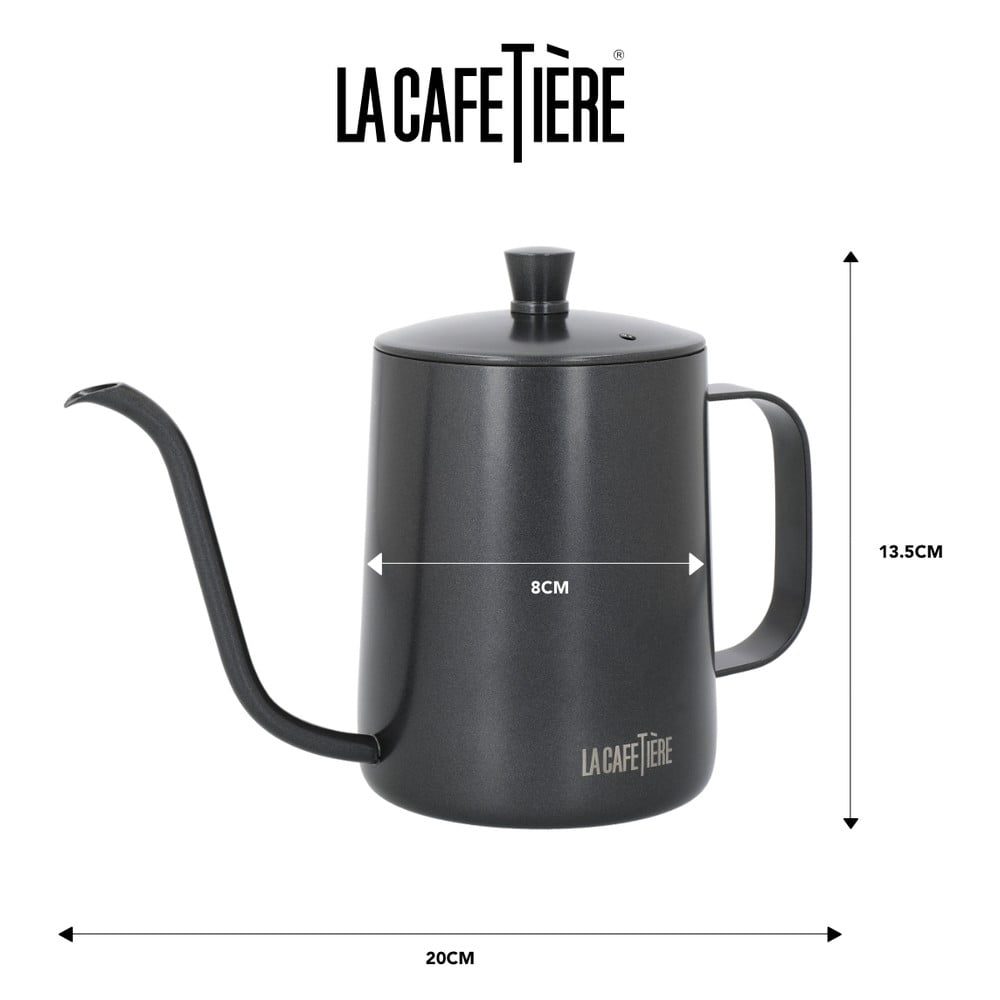 Szary dzbanek do kawy ze stali nierdzewnej 0,6 l La Cafetiere – Kitchen Craft