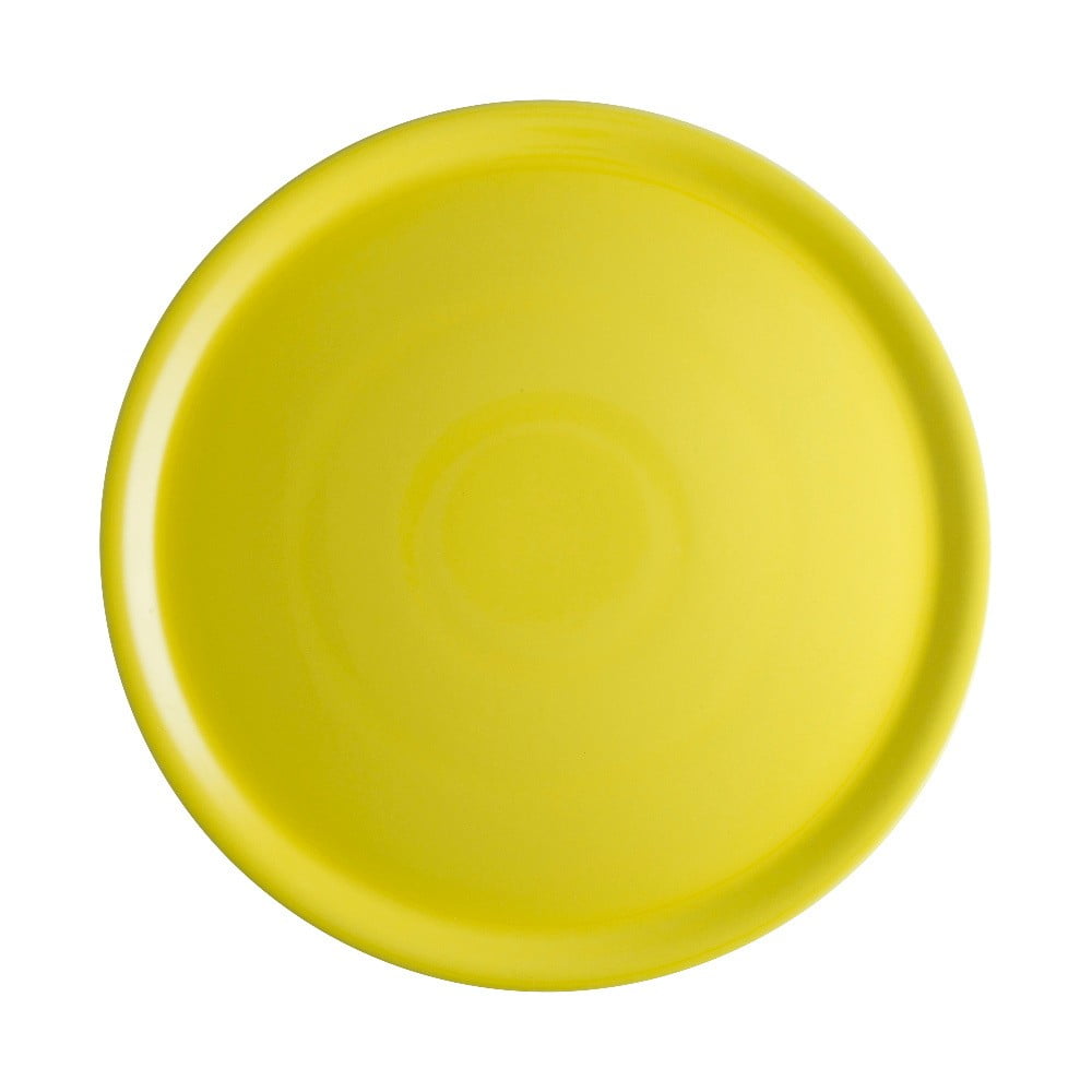 Żółty talerz porcelanowy na pizzę Brandani Pizza, ⌀ 31 cm