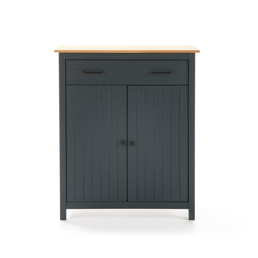 Antracytowa drewniana komoda Marckeric Miranda