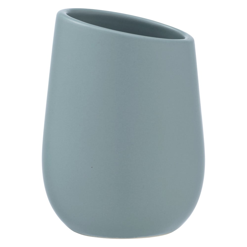 Niebieski ceramiczny kubek na szczoteczki do zębów Wenko Badi