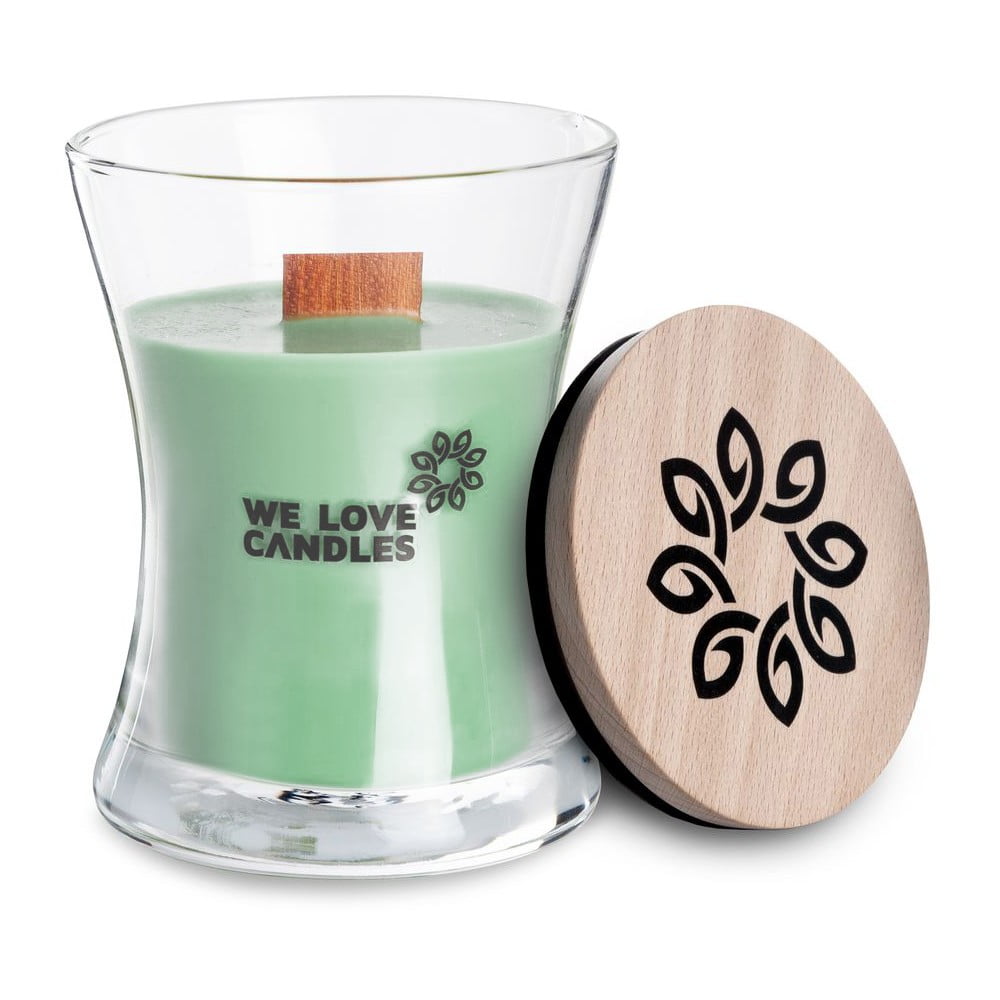 Świeczka z wosku sojowego We Love Candles Fresh Grass, 21 h
