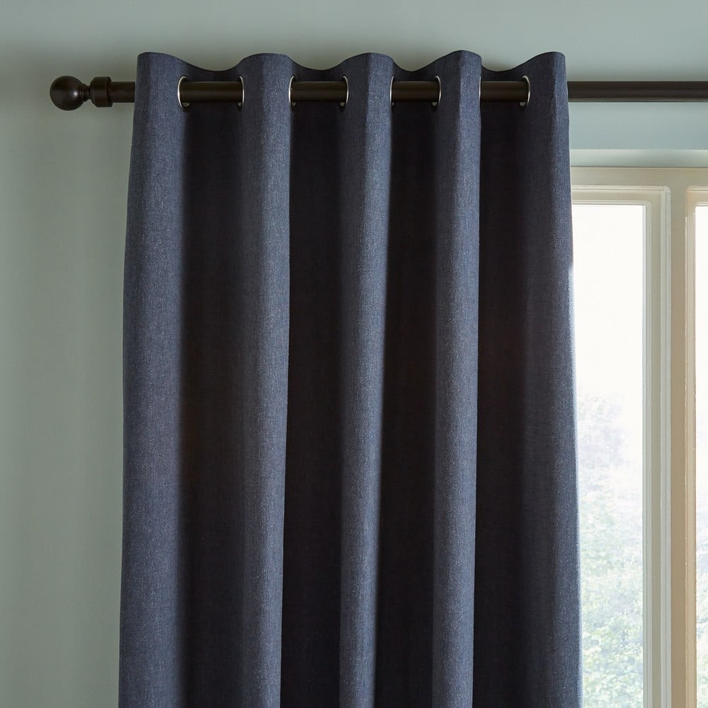 Niebieskie zasłony zestaw 2 szt. 183x168 cm Chambray – Catherine Lansfield