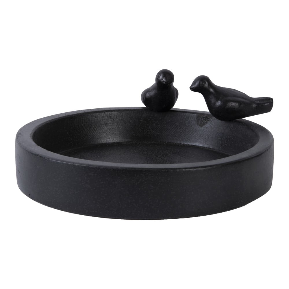 Czarne ceramiczne poidełko dla ptaków Esschert Design Ave