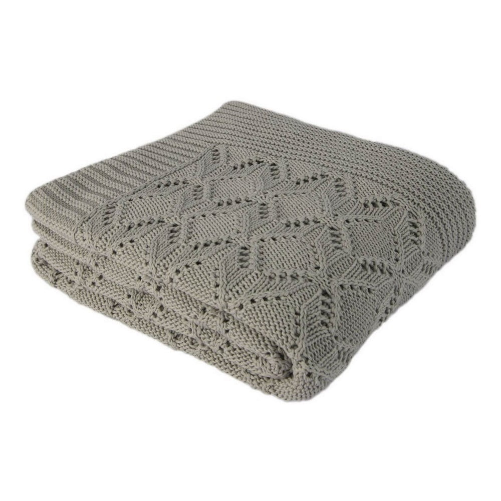 Miętowoniebieski bawełniany koc Homemania Decor Cotton, 130x170 cm