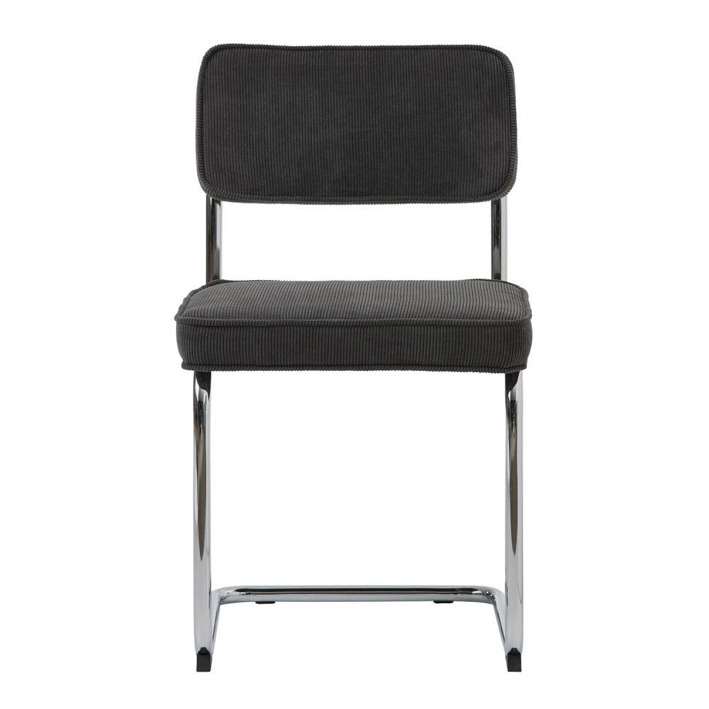 Antracytowe krzesło Unique Furniture Rupert Bauhaus