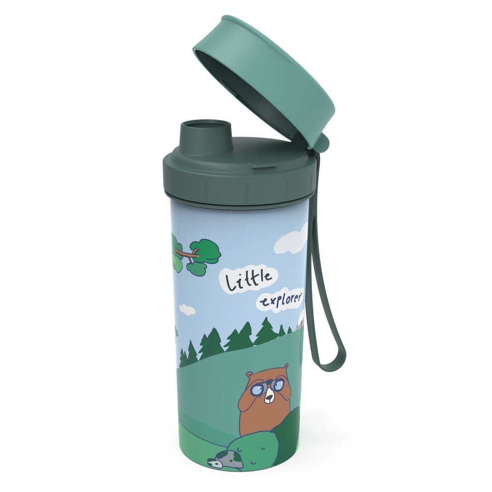 Zielona butelka dla dzieci 400 ml Memory Kids – Rotho