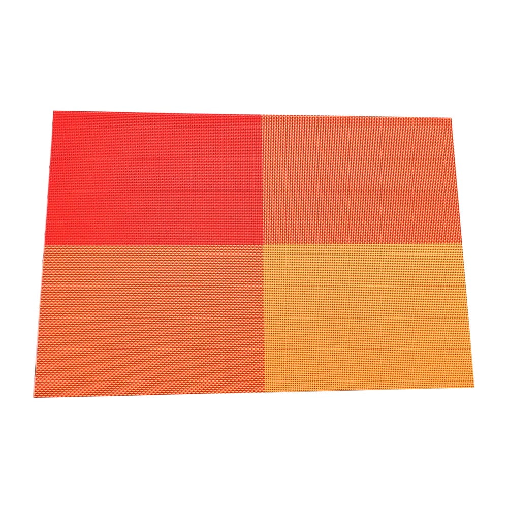 Pomarańczowa materiałowa mata stołowa zestaw 2 szt. 30x45 cm Chess – JAHU collections