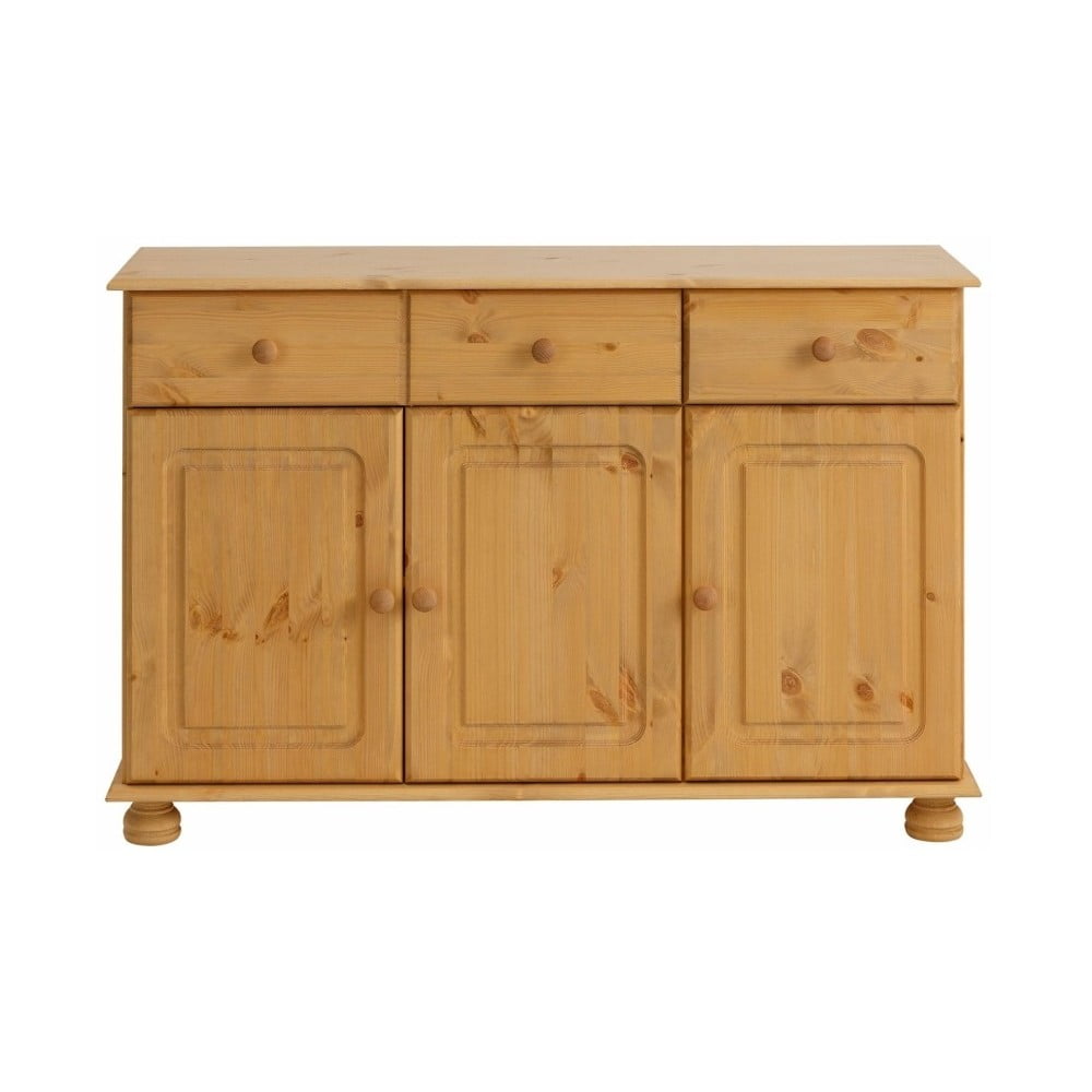 Brązowa szafka 3-drzwiowa z litej sosny Støraa Ella