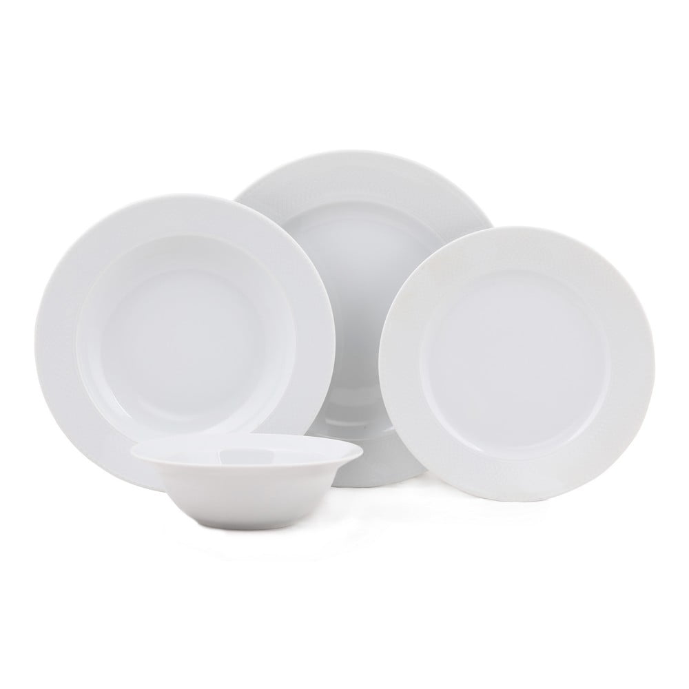 24-częściowy zestaw talerzy porcelanowych Kutahya Parello