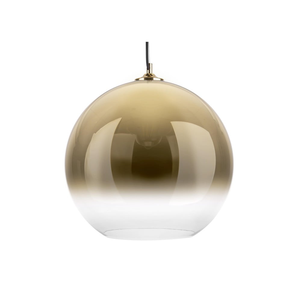 Szklana lampa wisząca w kolorze złota Leitmotiv Bubble, ø 40 cm