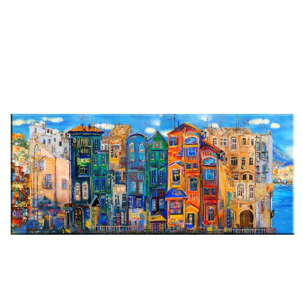 Obraz Tablo Center Colorful Houses, 140x60 cm