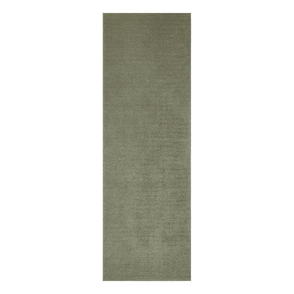 Ciemnozielony chodnik Mint Rugs Supersoft, 80x250 cm