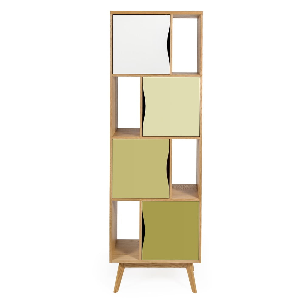 Zielony regał Woodman Avon Narrow Olive