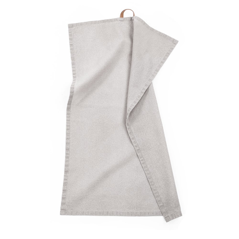 Zestaw 3 szarych bawełnianych ścierek kuchennych Tiseco Home Studio, 70x50 cm