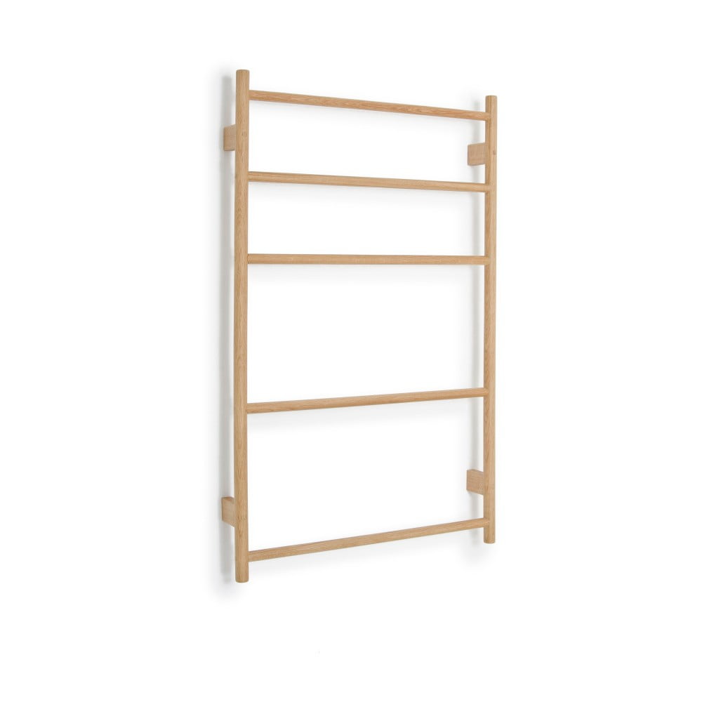 Wieszak na ręczniki z drewna dębowego Wireworks Towel Rail Wallbar