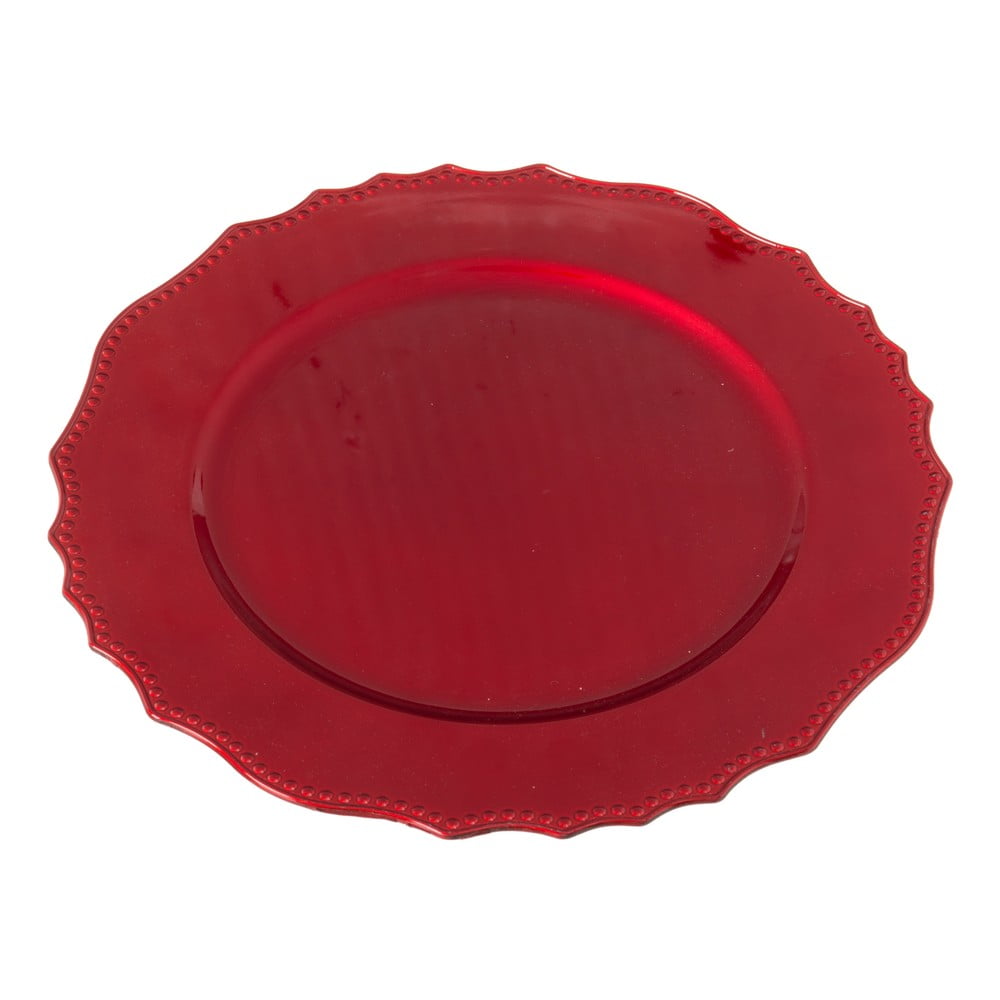 Czerwony talerz do serwowania ø 33 cm – Unimasa