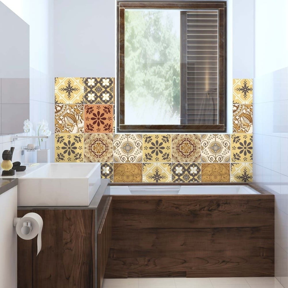 Zestaw 9 naklejek Ambiance Cottage, 15x15 cm