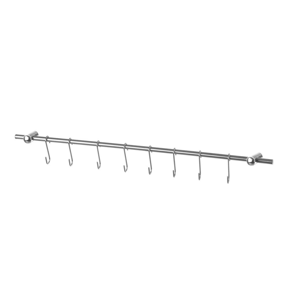 Drążek ze stali nierdzewnej z 8 haczykami Unimasa, dł. 54,5 cm