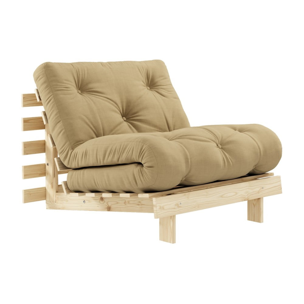 Fotel wielofunkcyjny Karup Design Roots Raw/Wheat Beige