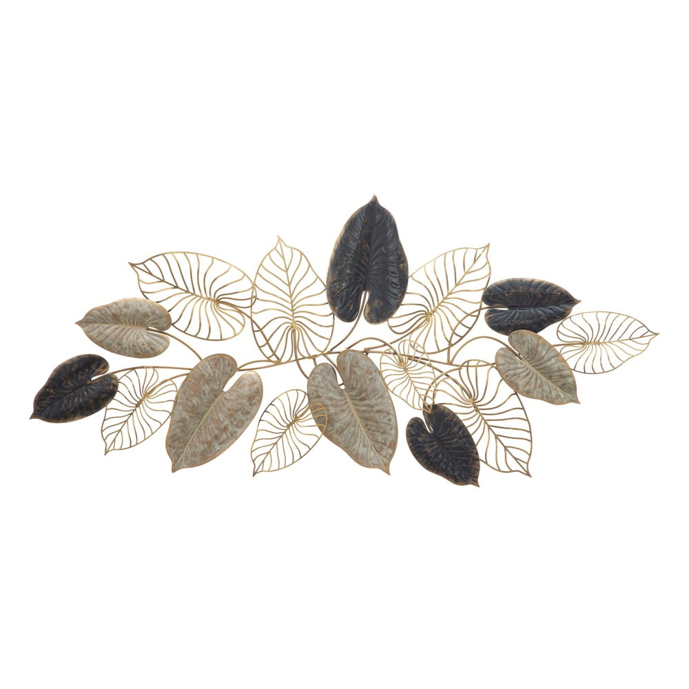 Metalowa dekoracja wisząca z wzorem liści Mauro Ferretti Century -A-, 131x61 cm