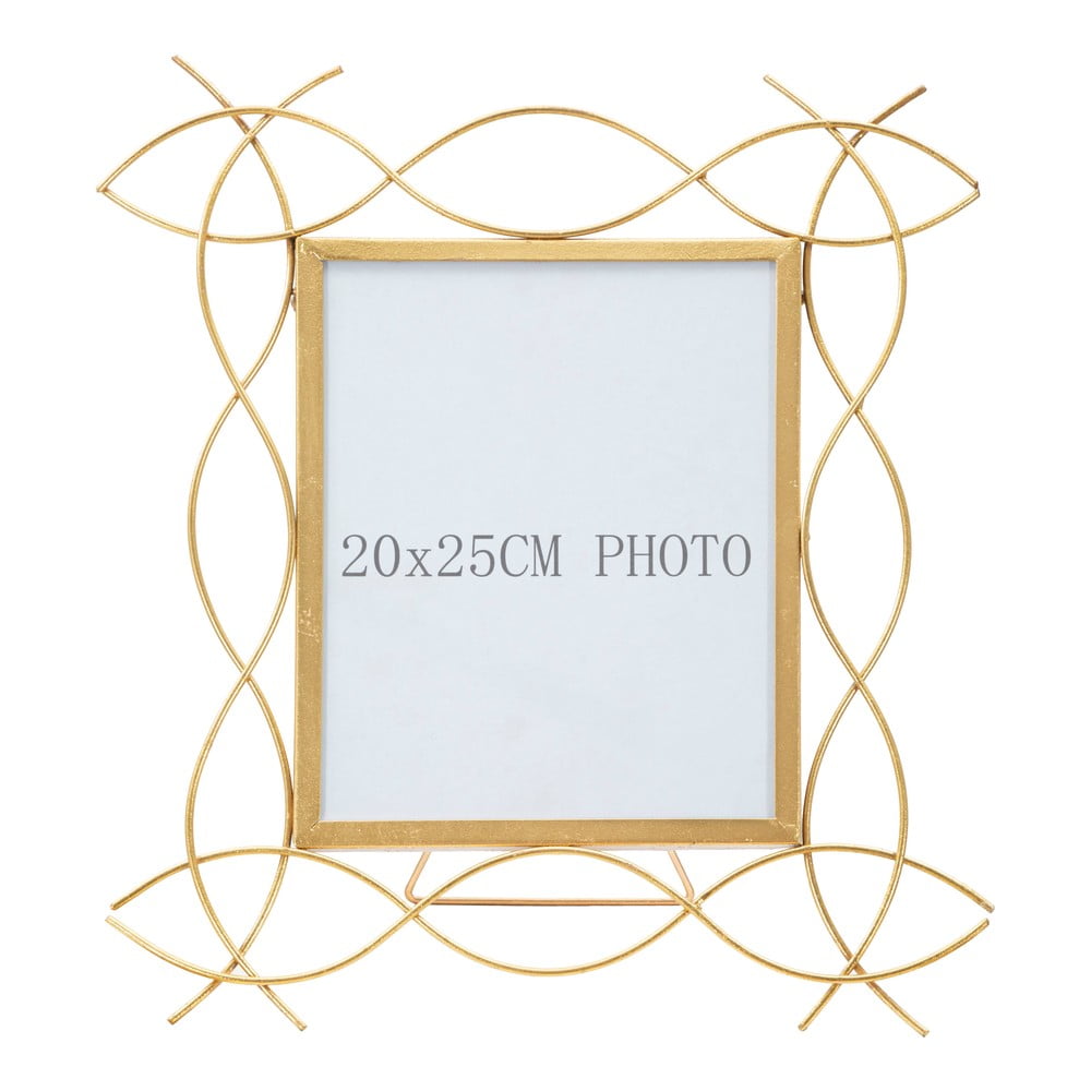 Metalowy stojąca ramka na zdjęcia Mauro Ferretti Glam X, 35,5x37 cm