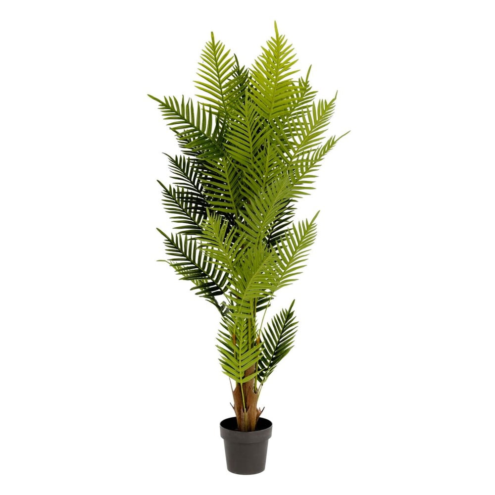 Sztuczna roślina w doniczce z cementu Kave Home Fern, wys. 150 cm