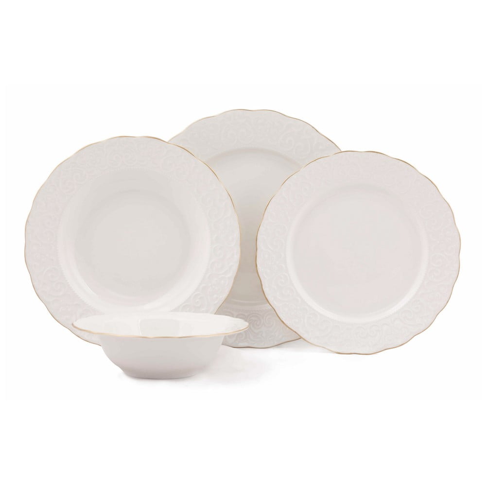 24-częściowy zestaw naczyń porcelanowych Simplicity
