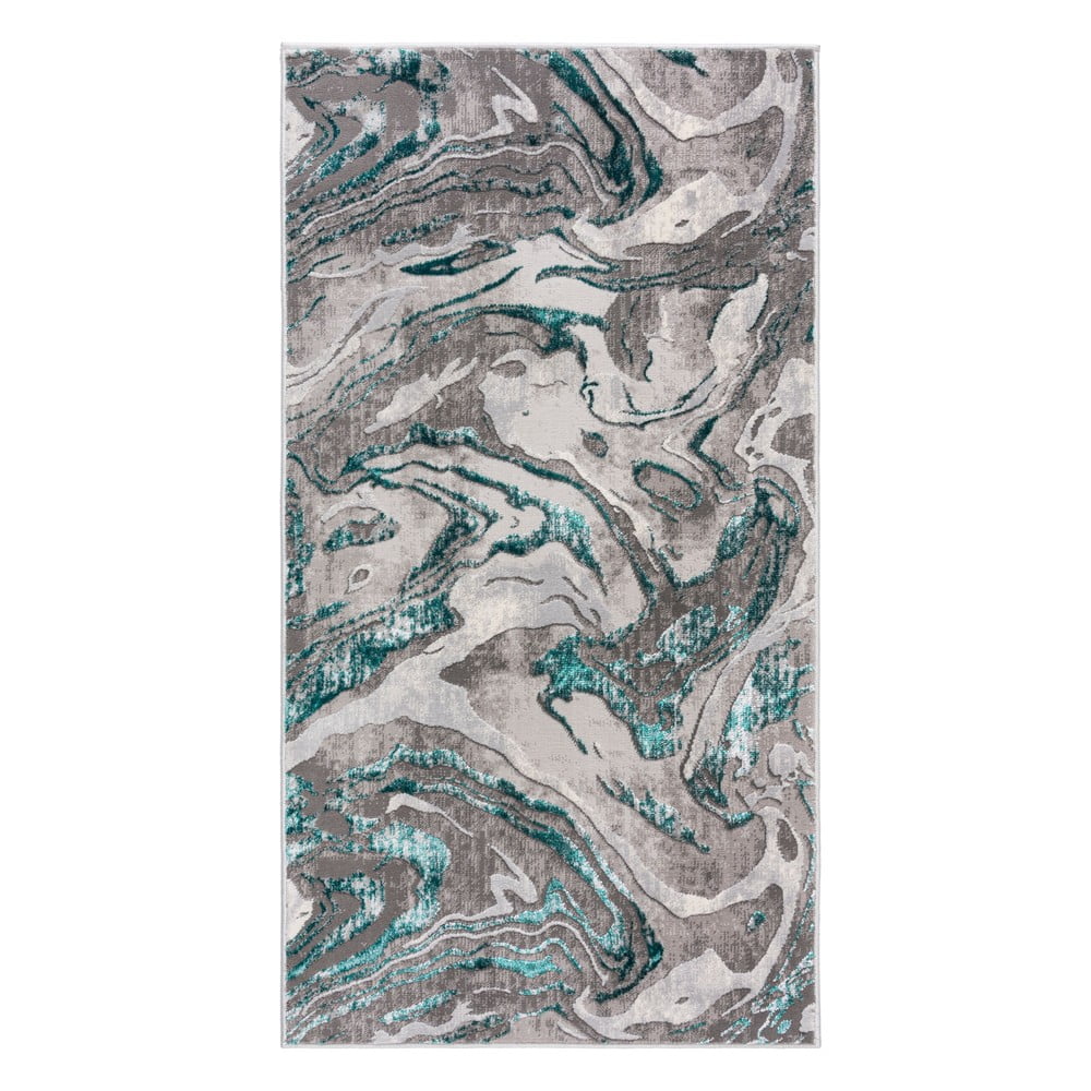 Szaro-niebieski dywan Flair Rugs Marbled, 160x230 cm