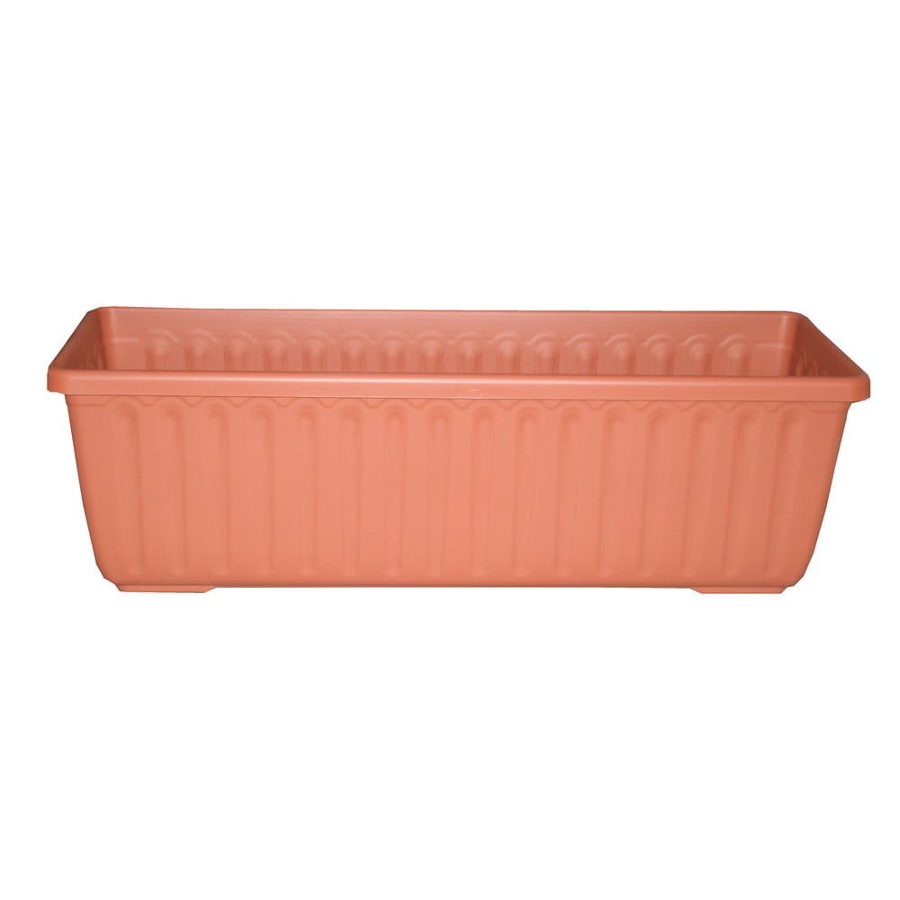 Brązowa doniczka z systemem nawadniania Plastia Siesta, dł. 80 cm
