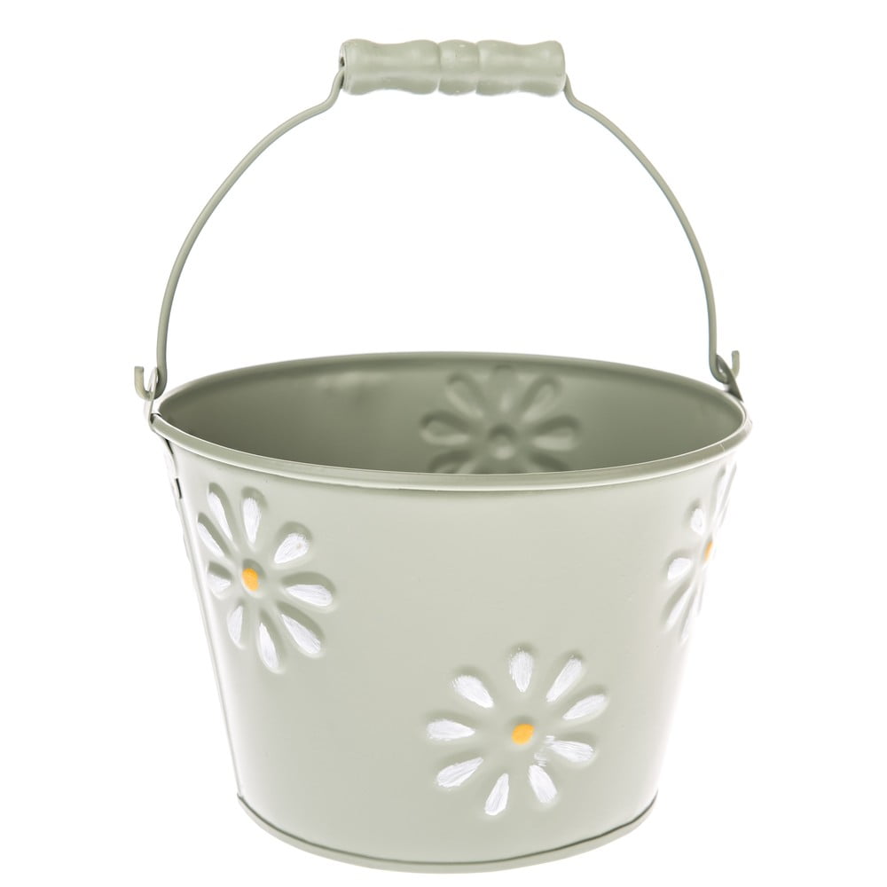 Zielona metalowa doniczka Dakls Daisy, ø 16,5 cm