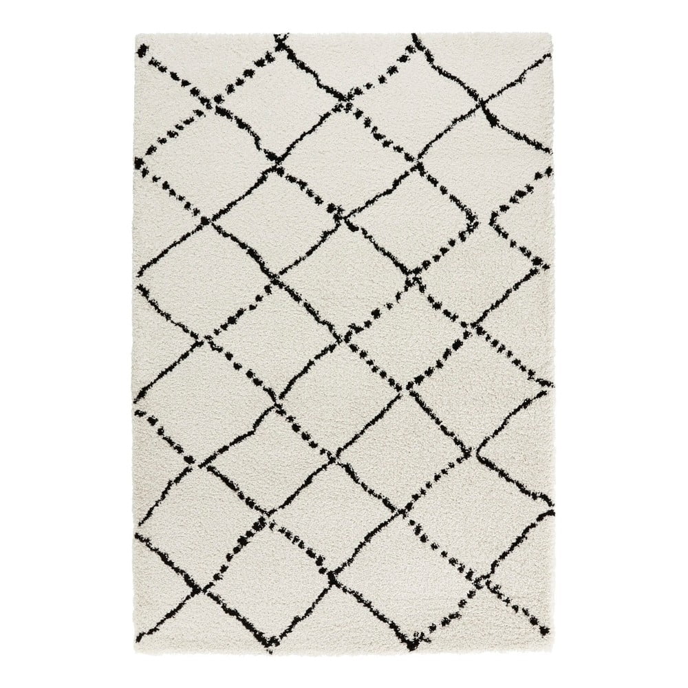 Beżowo-czarny dywan Mint Rugs Hash, 120x170 cm