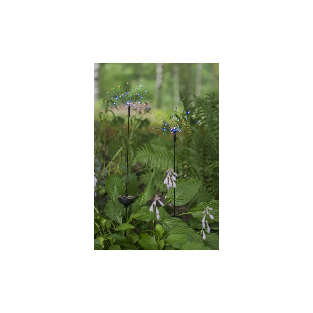 Ogrodowa lampa solarna LED z kolorowymi diodami Star Trading Firework, wys. 100 cm