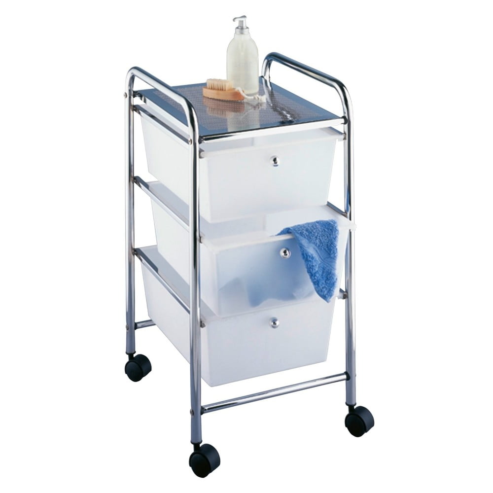 Regał łazienkowy na kółkach Wenko Messina