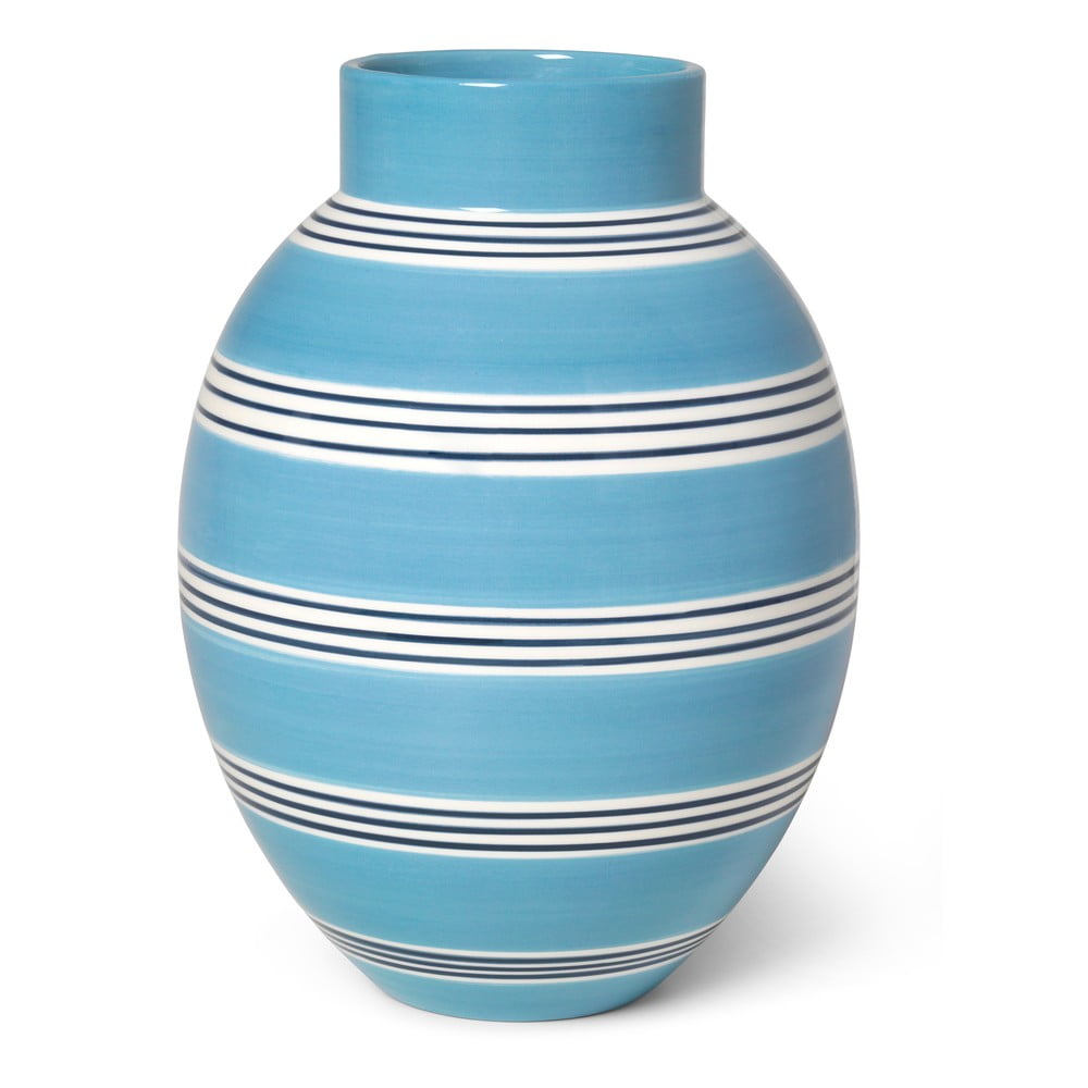 Niebieski ceramiczny wazon Kähler Design Nuovo, wys. 30 cm