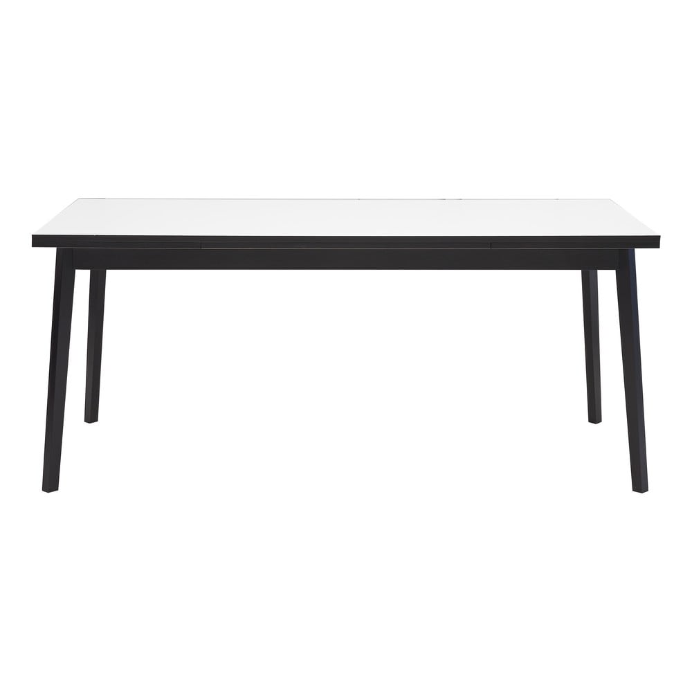 Czarno-biały rozkładany stół w dekorze dębu Hammel Single, 180 x 90 cm