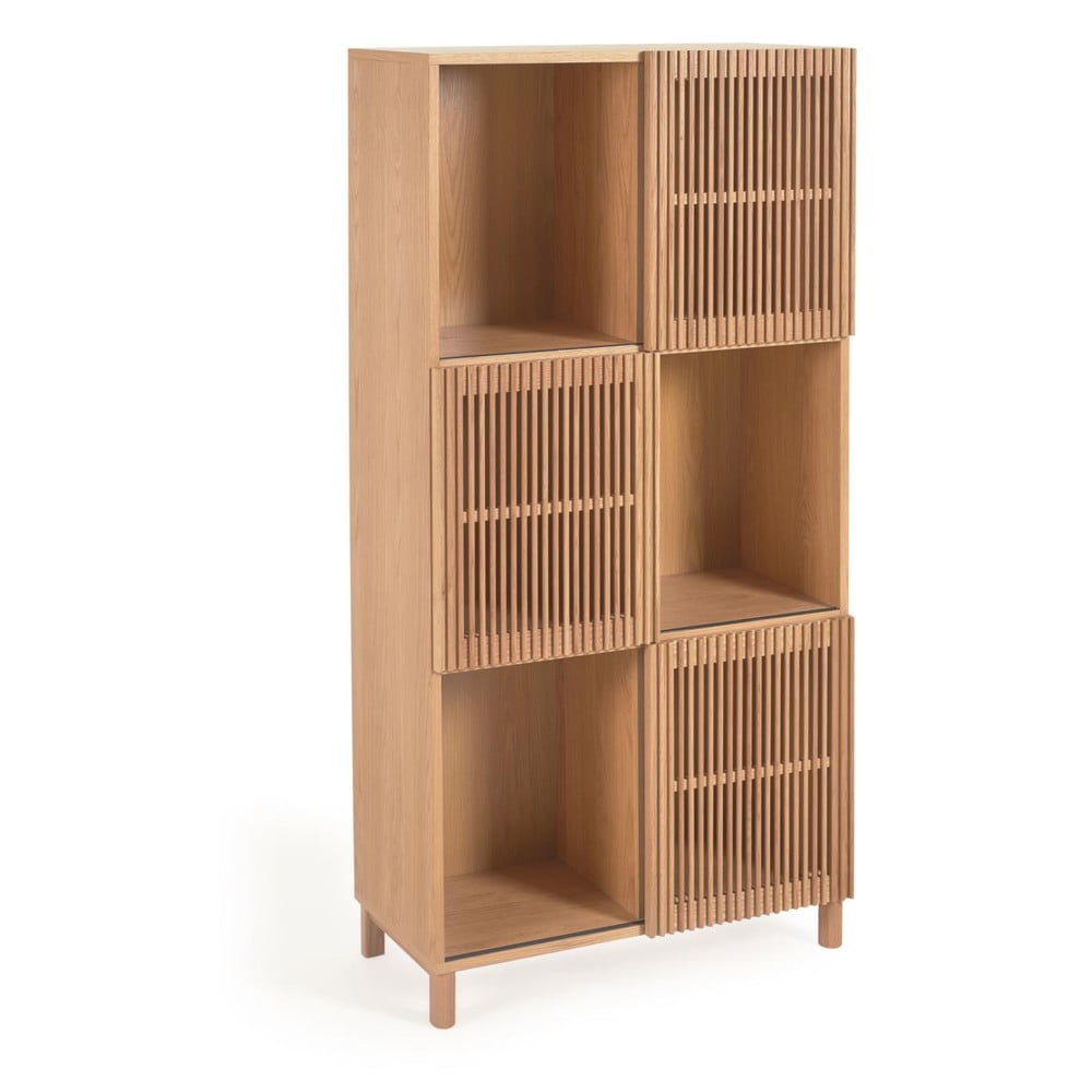 Biblioteczka z drewna dębowego Kave Home Beyla, 84,5x170 cm