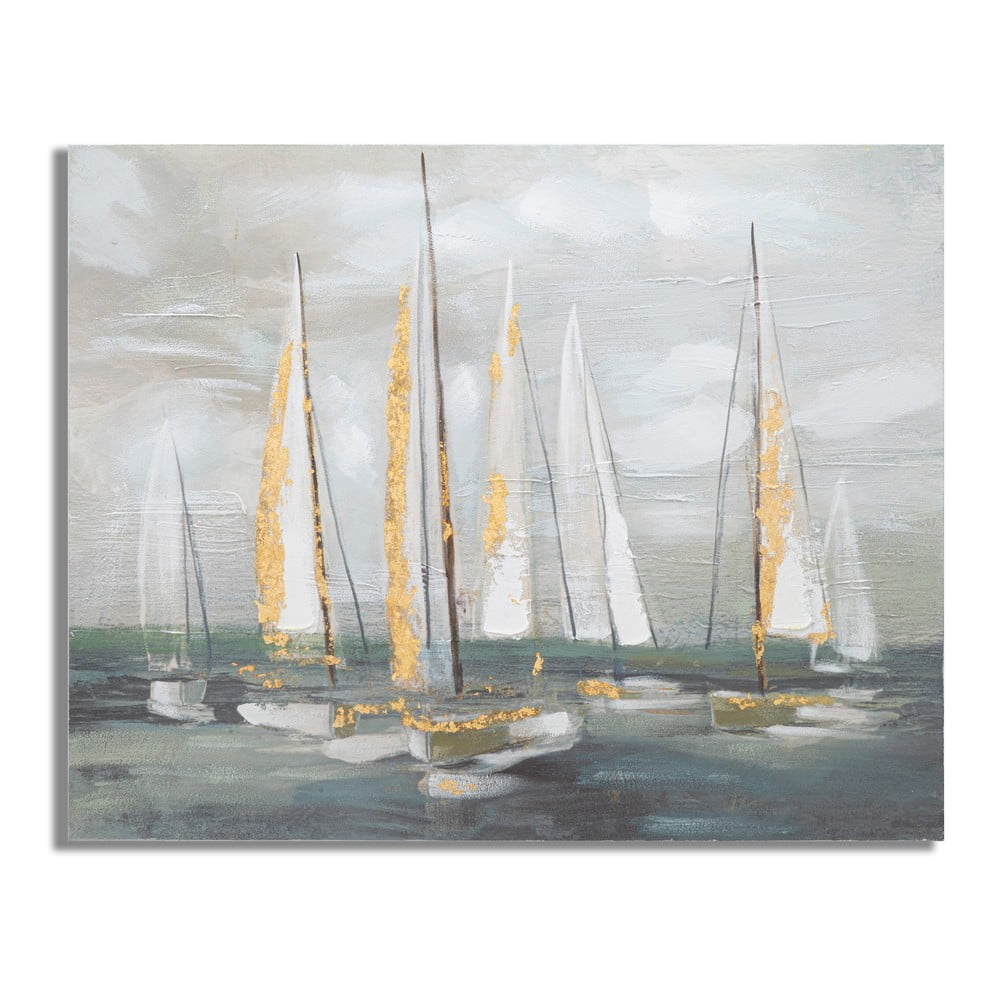 Obraz 100x80 cm Gold Boat – Mauro Ferretti